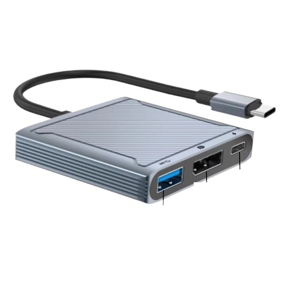 USB C to Displayport 1.4 Dock 8K 3-in-1 Type C to Displayport 1.4 Cable with PD Charging USB