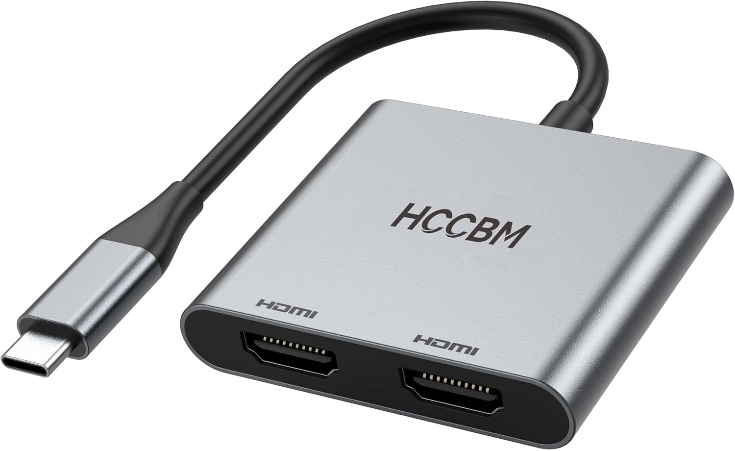 USB C to Dual HDMI Adapter, Dual Monitors Adapter USB C Hub with 2 HDMI Docking Station 4K @60hz for Laptop HP Dell Surface Thinkpad…