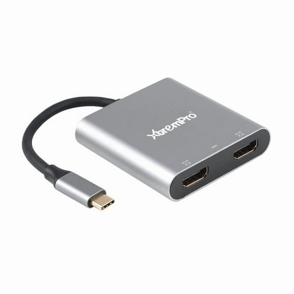 USB C to Dual HDMI SST & MST Hub Adapter - 4K at 60 Hz