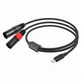 thumbnail image 1 of USB C to Dual XLR Male Stereo Audio Cable, Professional Type C Converter Adapter Cord for Amplifiers and Mixers, 1 of 11