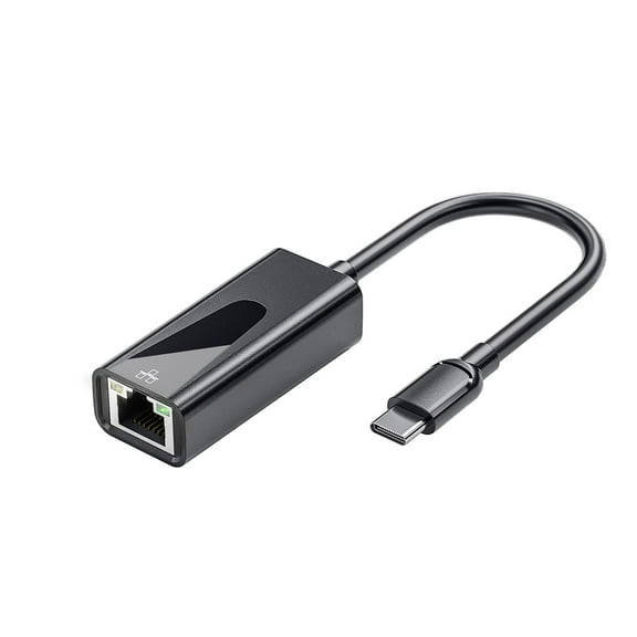 USB-C to Ethernet Adapter - Gigabit LAN RJ45 Network Converter Cable, 1000Mbps Cordless Internet Connector for Type-C Laptops PC