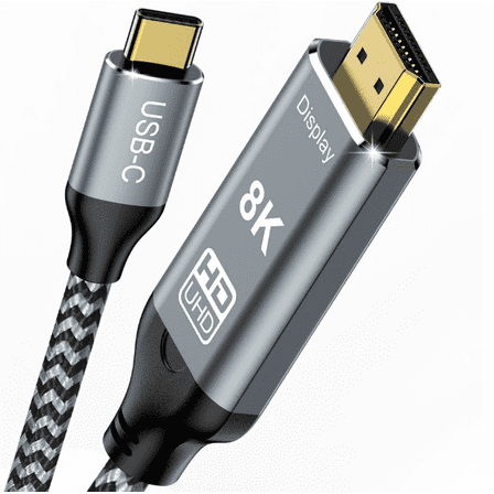 USB-C to HDMI 2.1 Cable 10ft - 8K@60Hz for MacBook/iPad/XPS/S22