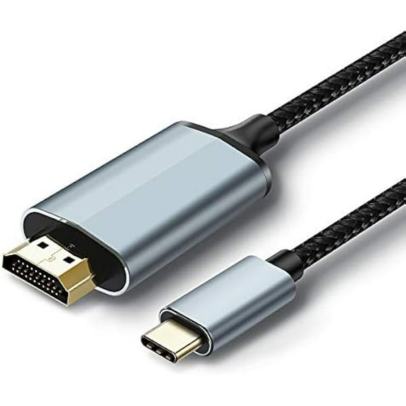 USB-C to HDMI Adapter Cable for iPhone 16 & 15  6.6FT, 1080P HD, Syncs Video & Audio, YouTube to TV Output Compatibility