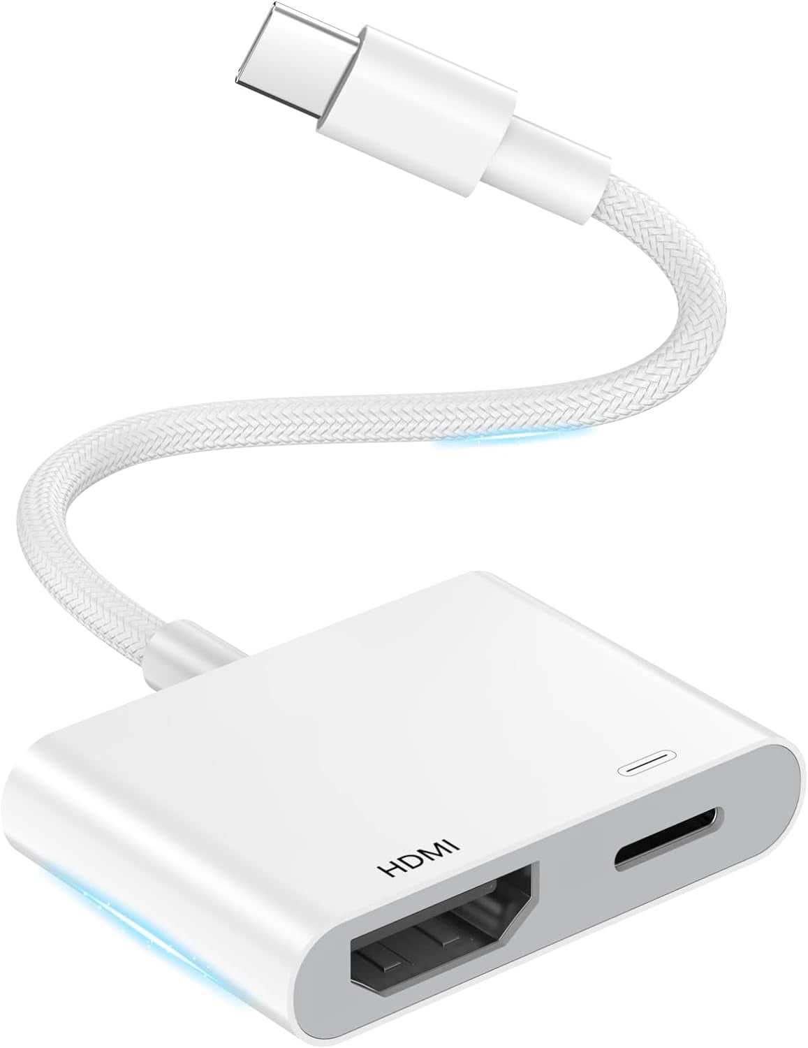 USB C to HDMI Adapter for iPhone 15 to TV Compatible with iPhone 15/15 Plus/15 Pro/15 Pro Max, Galaxy S24/S23/S22/S21 Series, iPad Pro/Air/Mini