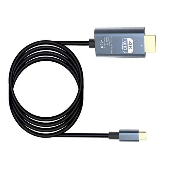USB C to HDTV Cable 4K30Hz Type C to HDTV Cable for Phone Computer Gaming Consoles 180cm Long High Resolution Display