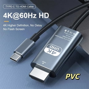 USB C to HDTV Cable for Home Office 6.6FT 4K@60Hz USB Type C to HDMI Cable