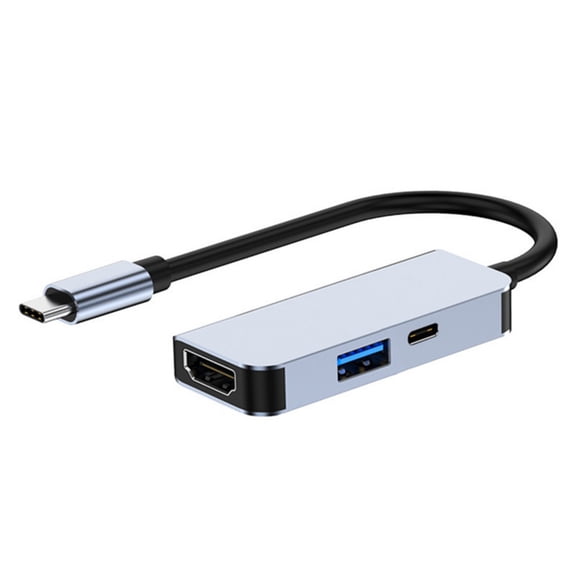 USB C to HDTV USB Hubs Enabling 4K 60Hz Output Fast Data Transfer and PD100W Charging for Enhances Connectivity