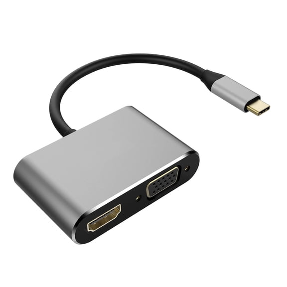 USB-C to HDTV VGA Adapter Compatible With iPad Pro 11"/13" (2024,2025) - Video Splitter HDTV Cable TV Video Hub Projector Converter