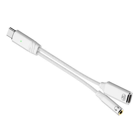 USB C to Headphone and Charging Cable 2 in 1 Adapter Cord PD100W Fast Charging Type C to Earphone Dongle Wire