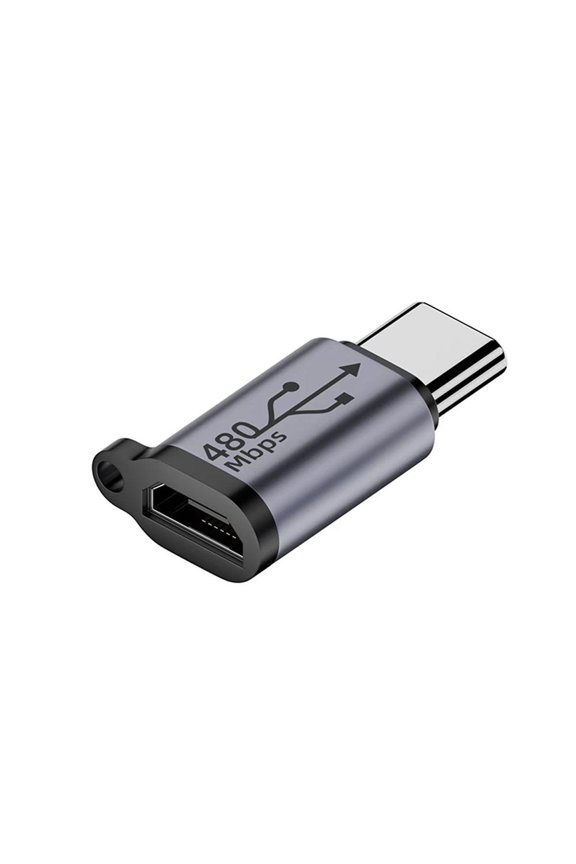 USB C to Micro USB Adapter Ideal for Connecting Phones and PCs Enabling Seamless Data Transfer and Charging