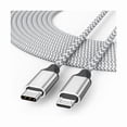 thumbnail image 1 of USB C to Micro USB Cable 15 ft, Micro USB Type C Cable Braided Male to Male Adapter USB-C USBC to MicroUSB Cord 4.5M for Charging & Data Transmission, 1 of 1