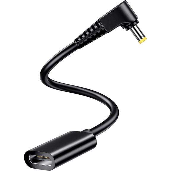 USB-C to PSP Charger Cable, 10cm Short Cord for PSP 1000, 2000, 3000, USB Type-C Female to DC Power Charging Adapter