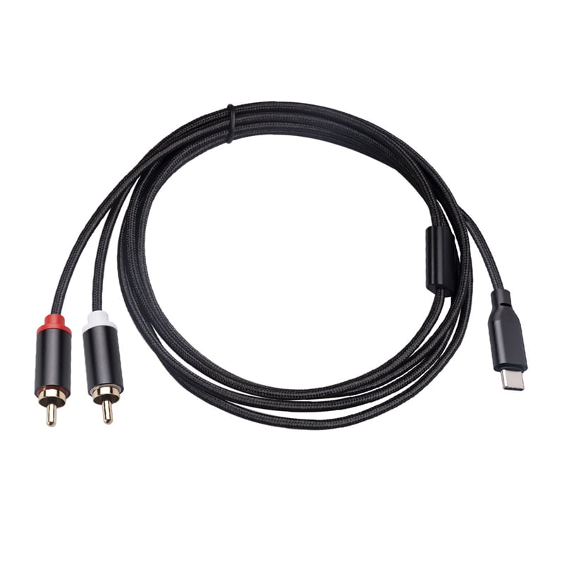 USB C to RCA Audio Cable TypeC to 2 RCA Cable 2RCA Jack Type C RCA