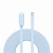 USB C to RJ45 Console Cable,5FT1.5M USB C Male to RJ45 Male FTDI Cisco Console Cable for Routers, Switches,Serves and More.