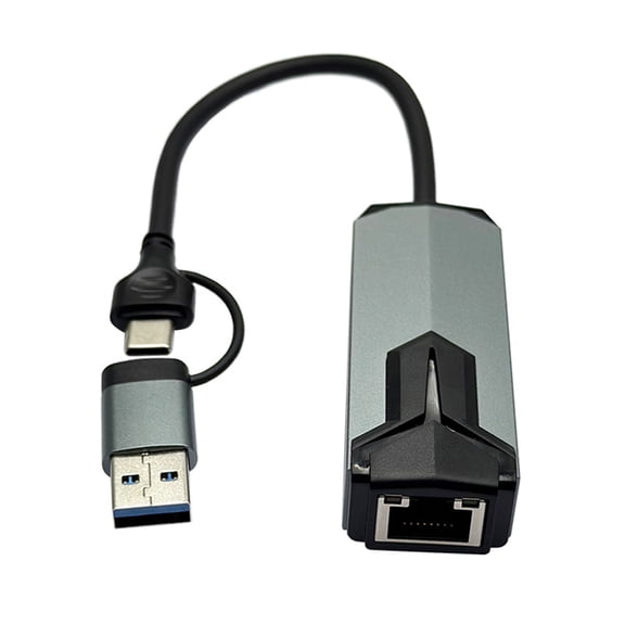 USB C to RJ45 Ethernet Adapter 10Gbps, Aluminum Housing, Heat Dissipation Design, Plug & Play for Laptop/Tablet/Phone