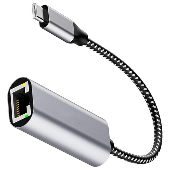 USB C to RJ45 Gigabit Ethernet Adapter, Type C Fast Networking Dongle Converter for PC/Laptop Accessories