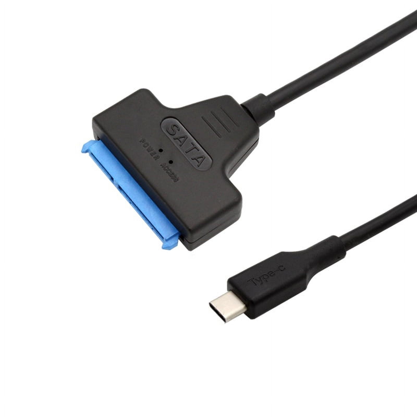 USB C to SATA Adapter - External Hard Drive Connector for 2.5'' SATA Drives  - SATA SSD / HDD to USB C Cable (USB31CSAT3CB) Black 
