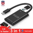 thumbnail image 1 of USB C to SD Card Reader Writer OTG Adapter USB 3.0 Micro SD Memory Card Reader, 1 of 1
