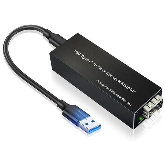 USB-C to SFP Gigabit Ethernet Adapter USB3.0 Type-C to 100/1000Base-X SFP Network Card