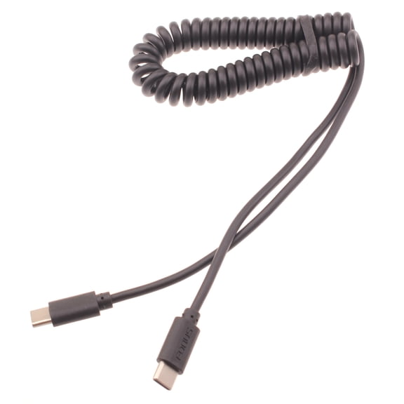 USB-C to TYPE-C Coiled Cable for Galaxy S23 FE - Fast Charger Cord Power Wire Sync Compatible With Samsung Galaxy S23 FE