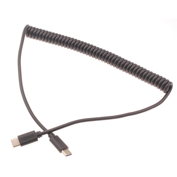 USB-C to TYPE-C Coiled Cable for Moto G Stylus 5G (2022) Phone - Fast Charger Cord Power A6P Compatible With Motorola Moto G Stylus 5G (2022)