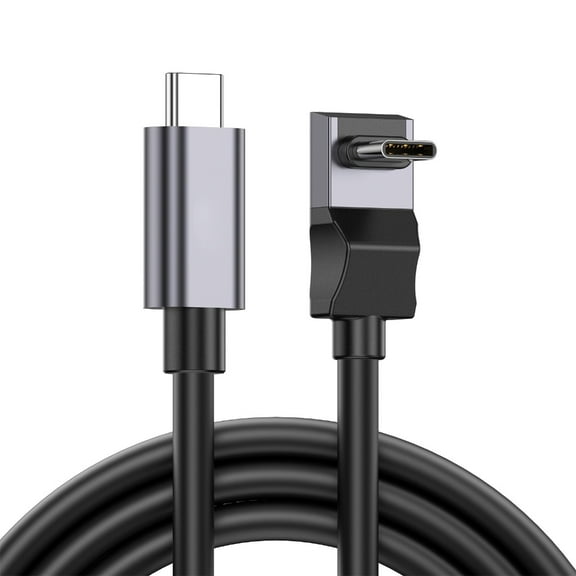USB C to Type C Cable 100W 90 Degree Connectors for Switches Data Transfer and VR Headsets Compatibility