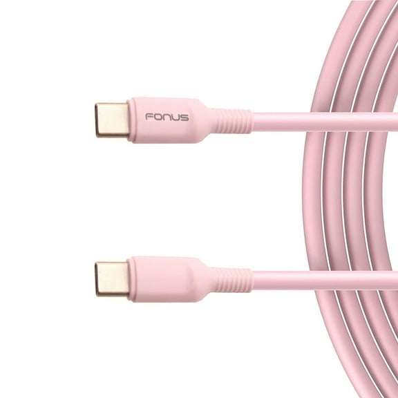 USB-C to Type-C Pink 10ft Long Cable for BLU S91/Pro - PD Fast Charger Cord Power Wire Sync
