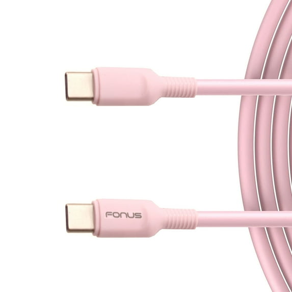 USB-C to Type-C Pink 10ft Long Cable for Nokia G100/G300/G310 5G - PD Fast Charger Cord Power Wire Sync