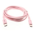 thumbnail image 1 of USB-C to Type-C Pink 6ft PD Cable for Jitterbug Smart3 Phone - Fast Charger Cord Power Wire Sync A6Q Compatible With Lively Jitterbug Smart 3 Model, 1 of 6