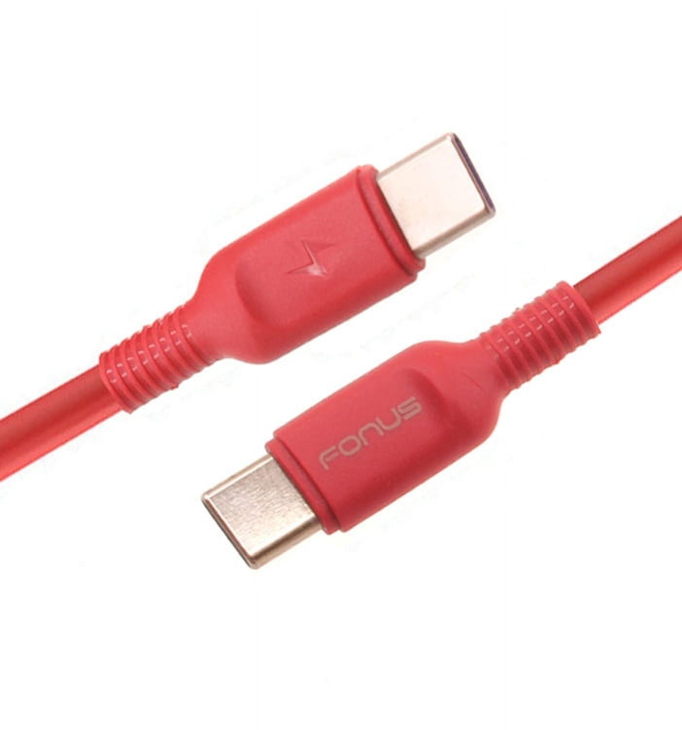 USB-C to Type-C Red 6ft Long Cable for Google Pixel 9/Pro/XL - PD Fast ...