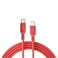 thumbnail image 1 of USB-C to Type-C Red 6ft Long Cable for Samsung Galaxy A06 - PD Fast Charger Cord Power Wire Sync for Galaxy A06, 1 of 6