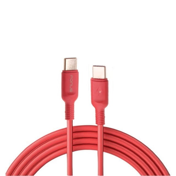 USB-C to Type-C Red 6ft Long Cable for Samsung Galaxy A06 - PD Fast Charger Cord Power Wire Sync for Galaxy A06