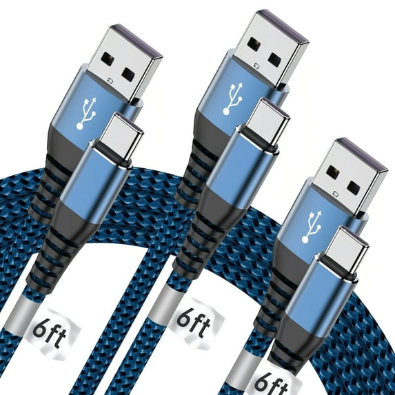 USB-C to USB-A Cable,Type-C Cable,Type C Fast Charge Cable,for Samsung Galaxy Charging Cable S24/S23/S22/S21Note 20/10,LG,Android Phones