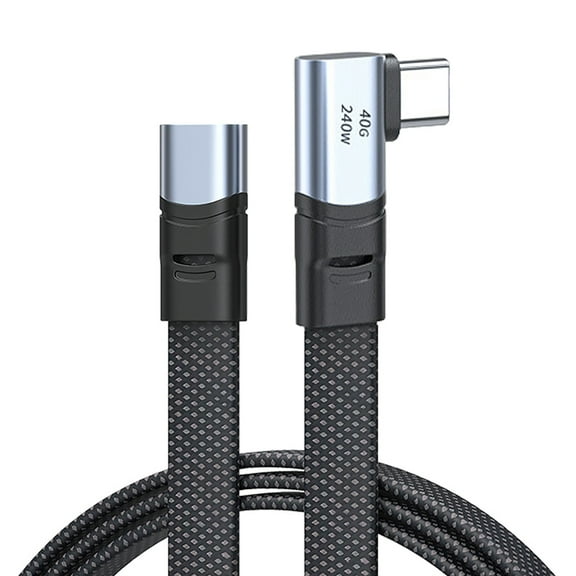 USB C to USB C Cable, 240W USB C Charging Cable, Right Angle USB C Cable,8K@60HZ 40Gbps Data Transfer Cable