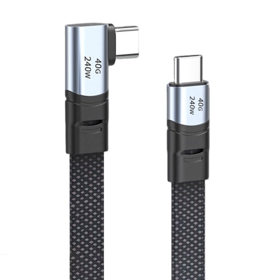 USB C to USB C Cable, 240W USB C Charging Cable, Right Angled USB C ...