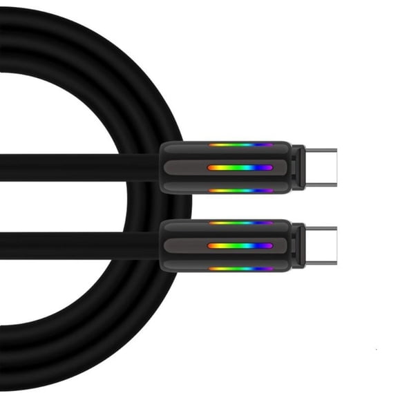 USB C to USB C Charging Cable Silicone 100W 240W 2 Type C Quick Charging Data Cable for Fast Charging and Data Transfer