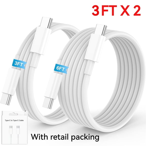 USB C to USB C fast charger Cable 3FT 2 Pack