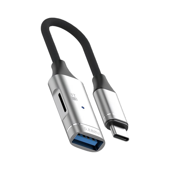 USB C to USB3.0 Adapter Featuring Memory card Card Reader Seamlessly File Transfer Aluminum Design For Multiple Devices