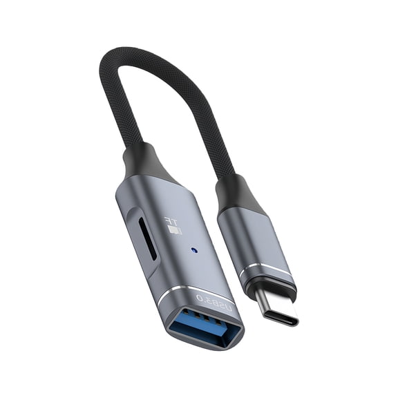 USB C to USB3.0 Adapter with Memory card Card Reader Slot Type C Male to USB Female Cable Converter 5Gbps Data Transfer