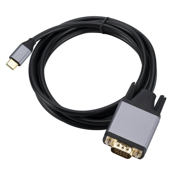 USB C to VGA Cable High Definition Type C to VGA Converter Cord Extend Mirror Display Monitors Screen No Driver needed