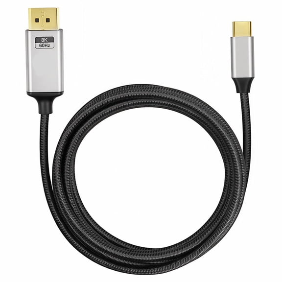 USB C to Video Cable 8K60Hz 4K144Hz Output Downward Compatibility Aluminum Alloy Shell for Home Theater Professional