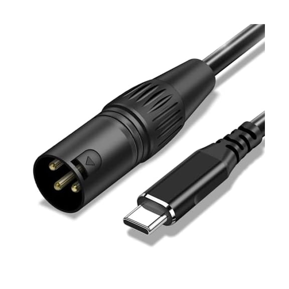 USB C to XLR Cable,10 FT XLR Male to USB C Converter Adapter,USB Type C to XLR Male Output Stereo Cable for Amplifier, Speaker, Mixer Console, etc