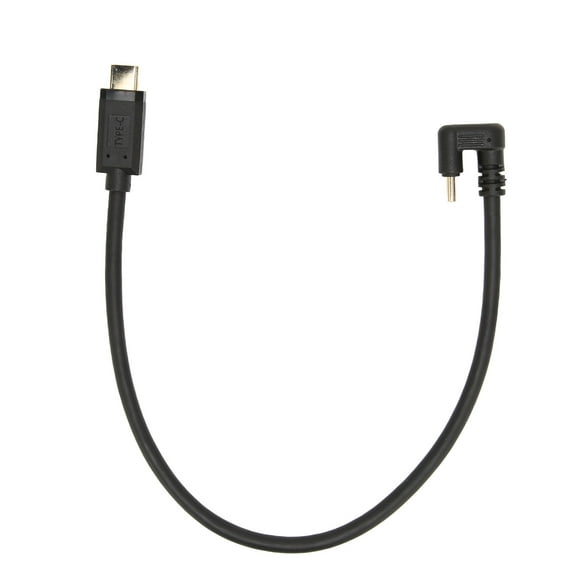 USB Cable 12in USB 3.1 TypeC Male to Male 10Gbps U Type Elbow Faster Data Transmission Data Extension Cable