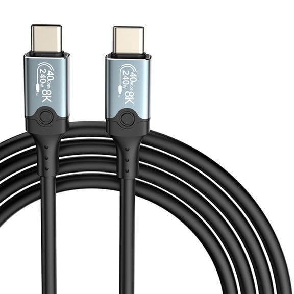 USB Cable 40Gbps High Speed Data Transfer 240W USB C to USB C Cable Fast Charging 8K@60Hz USB 4 Cable for Phone