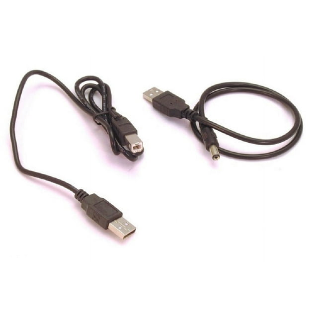 USB Cable A to B with USB 5 Volt DC Plug Power Supply Cable