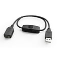 thumbnail image 1 of USB Cable Adapter Extender with On/Off Switch-Upgraded Support Power and Data USB Extension Inline Rocker Switch, 1 of 9