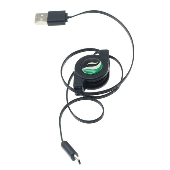 USB Cable for Arlo Pro / Pro 2 Security Cameras - Retractable MicroUSB Charger Power Cord Sync Wire Fast Charge Black Compatible With Arlo Pro and Pro 2 Models