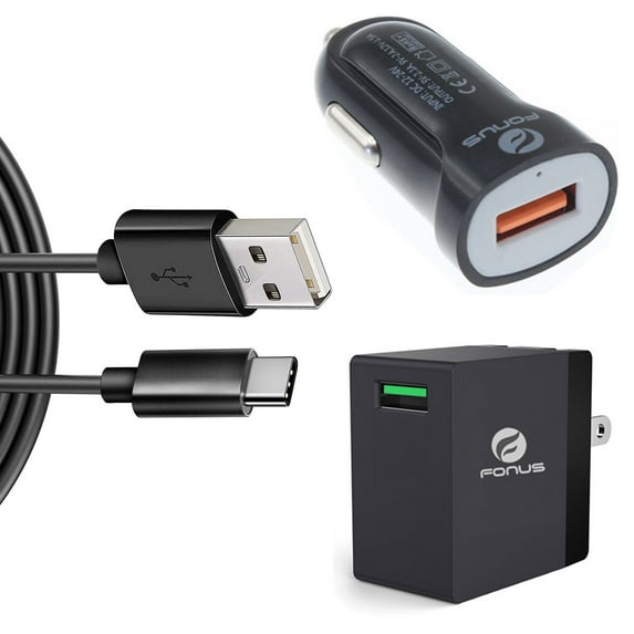 USB Cable Fast Home Car Charger for Google Pixel 9/Pro/XL - Type-C 6ft Long Travel Power Adapter