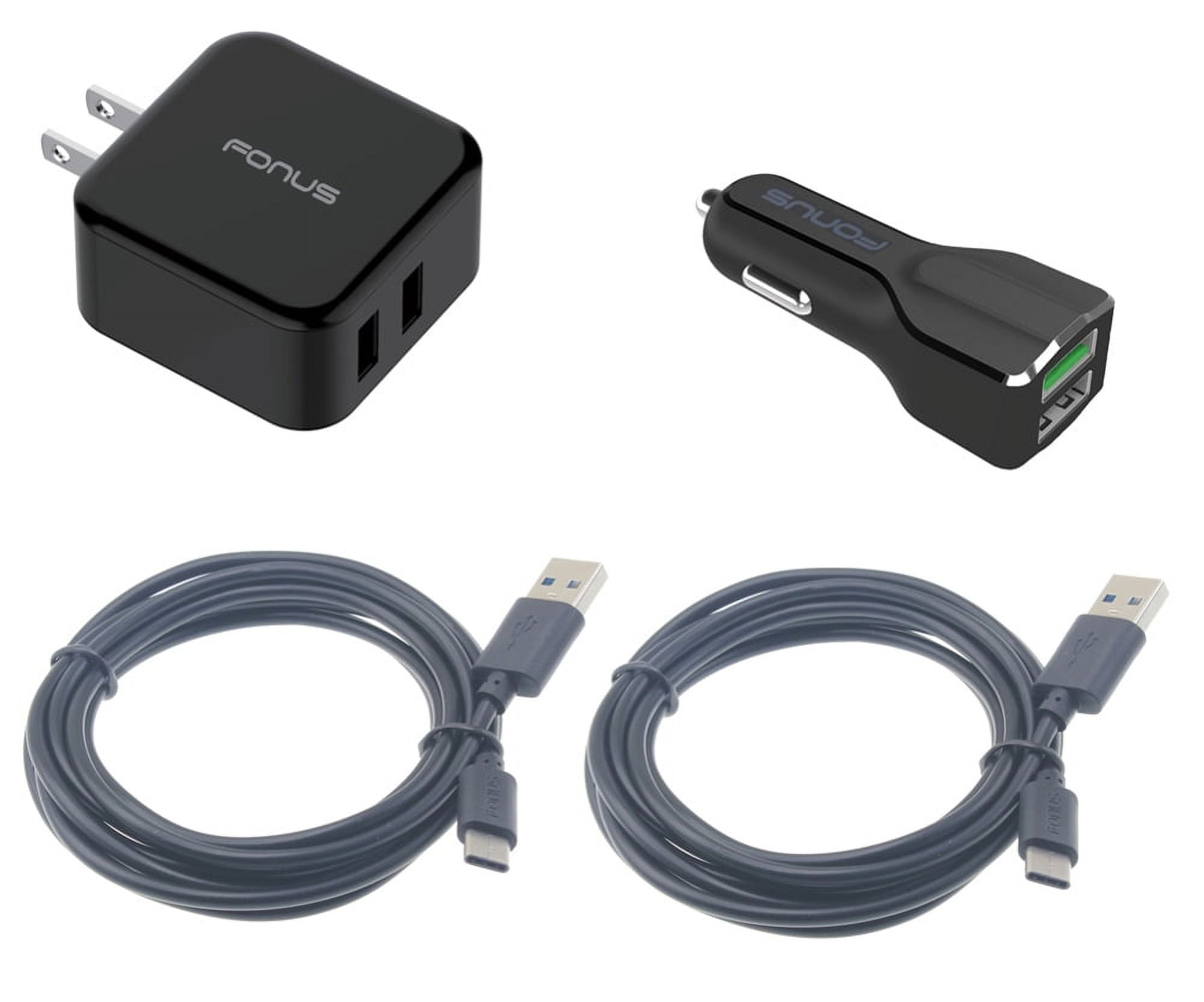 USB Cable Fast Home Car Charger for Nokia C110/C210/C100 - Type-C 6ft Long Travel Power Adapter