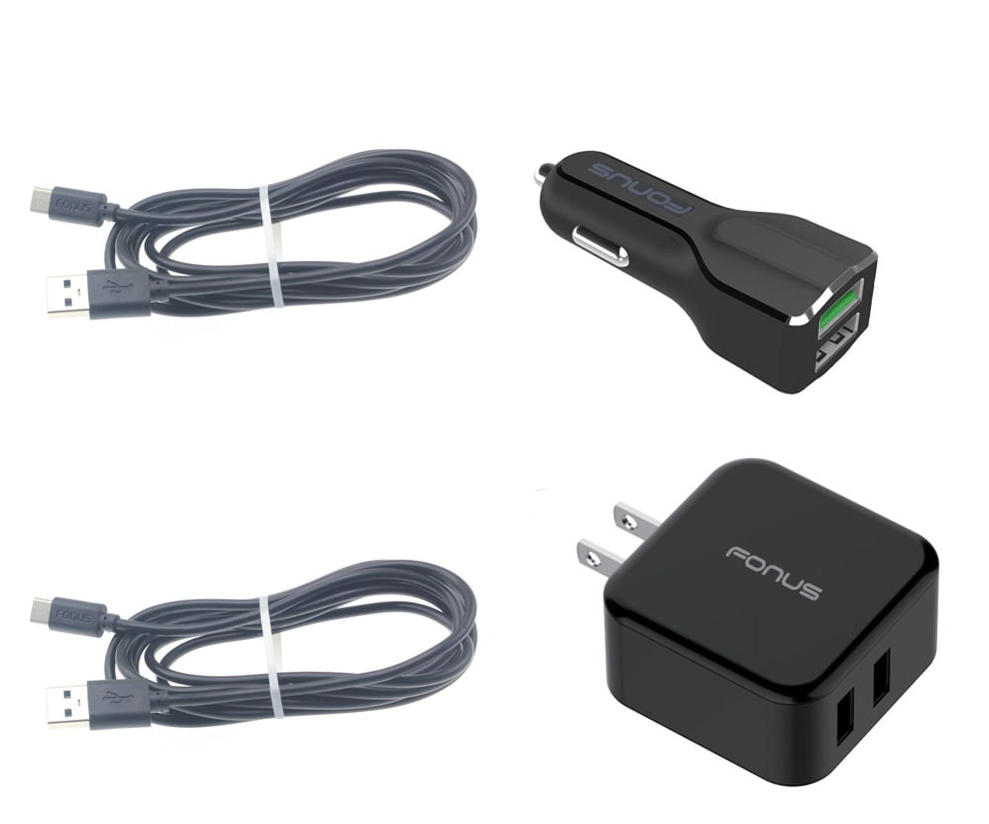 USB Cable Fast Home Car Charger for Nokia G400 5G Phone - Type-C 6ft Long Travel Power Adapter Cord G1X Compatible With Nokia G400 5G Model